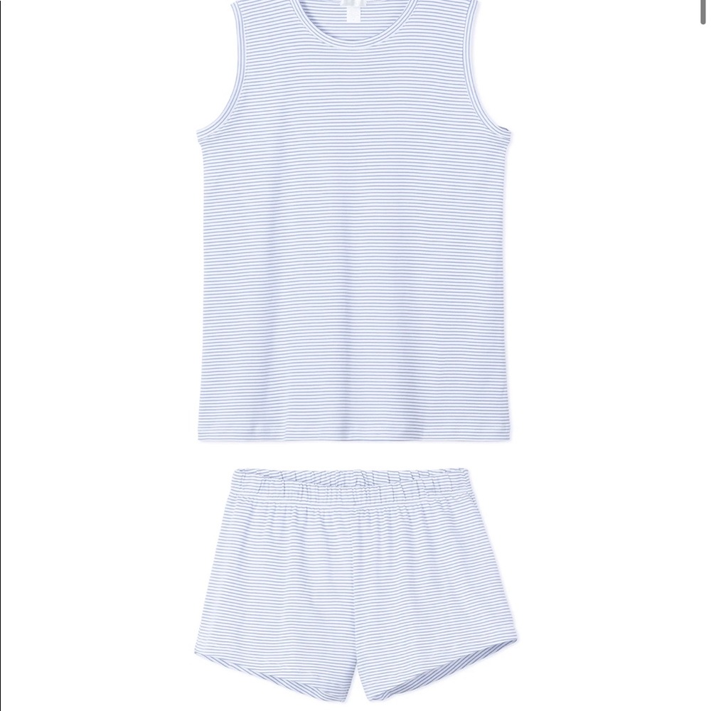 Lake PJ Pima Tank-Short Weekend Set in French Blue